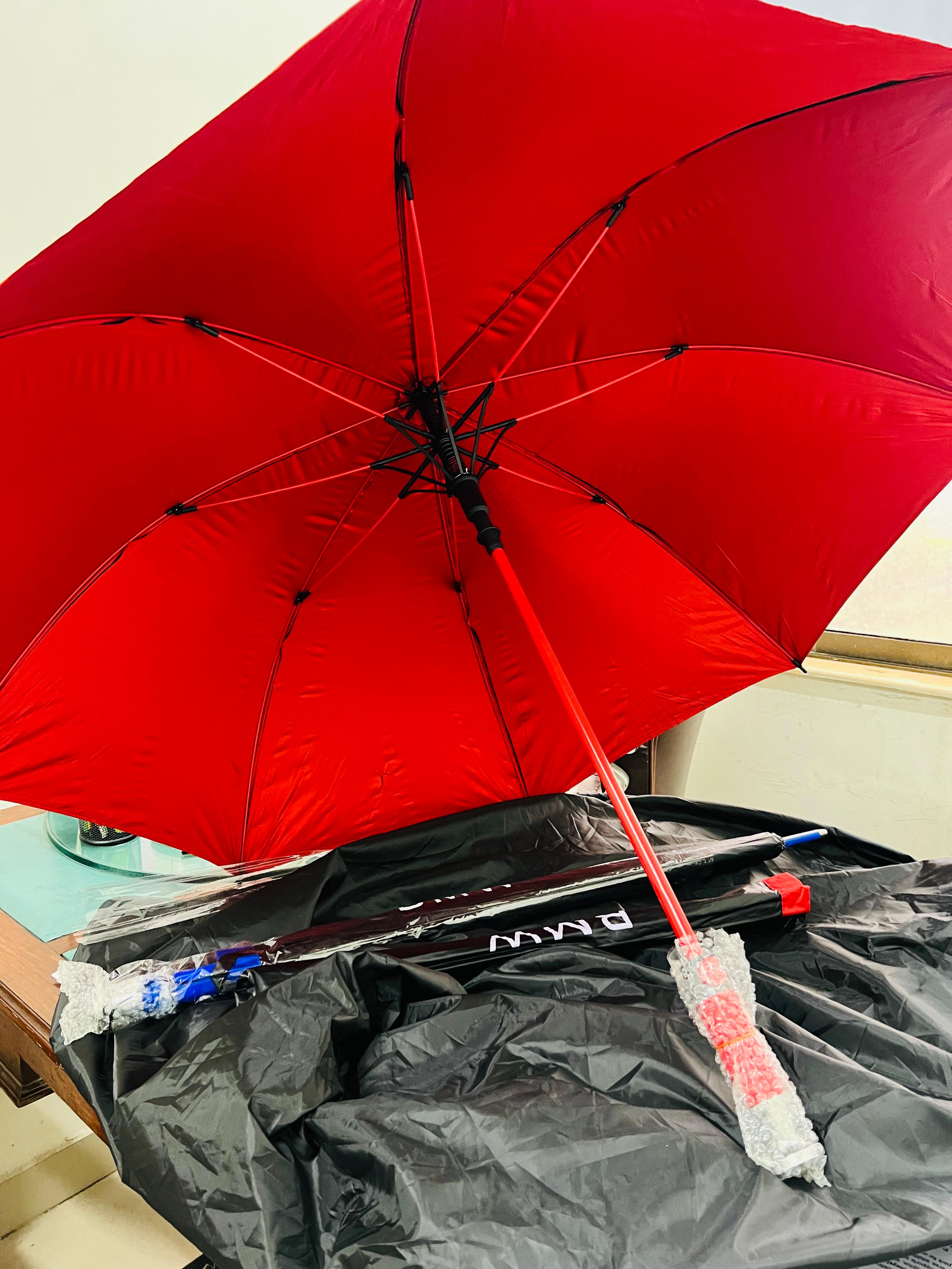 60 Inch Extra Large Umbrella Double side UV Protection Umbrellas for Women Men Windproof, Rain and Sunlight (WITH COVER) Luxury Style BWM